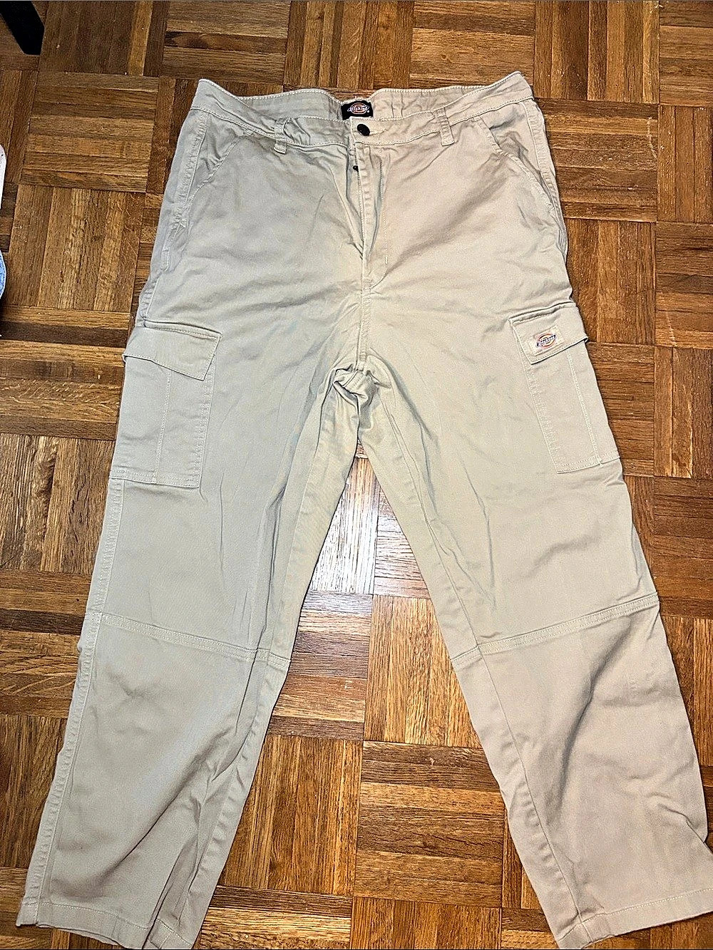 Dickies FLEX Regular Fit Cargo Pants Beige Waist 32 x 32